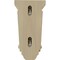 Ekena Millwork 5"W x 3 1/4"D x 9 1/2"H Cole Pilaster Wood Corbel, Rubberwood CORW05X03X09CORW - alternate 4